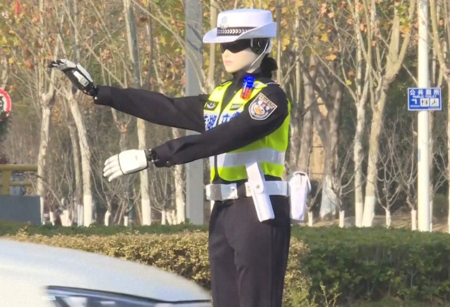 Robot traffic police officer takes up post in E China