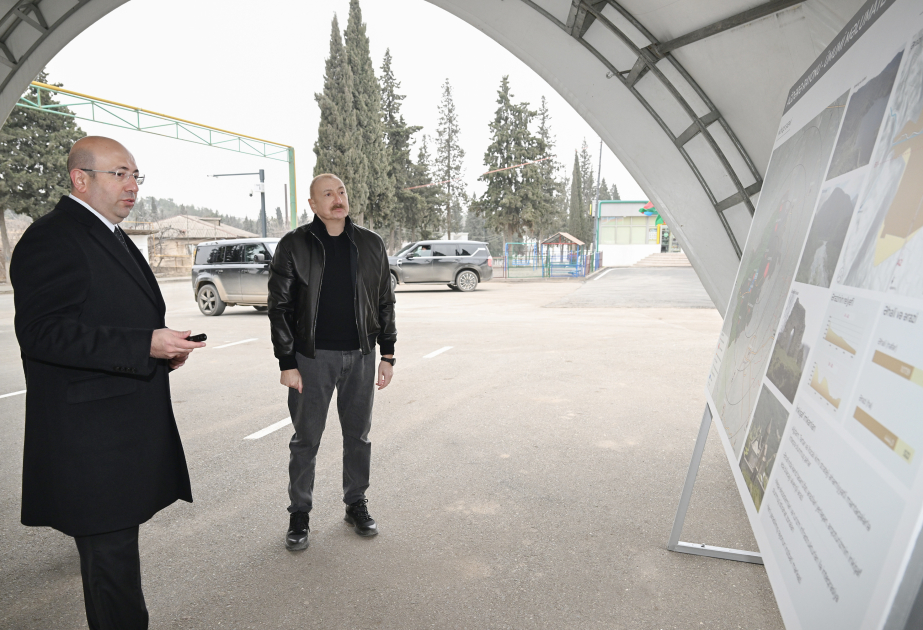 Prezident İlham Əliyev Ağdərə şəhərinin Baş planı ilə tanış olub VİDEO