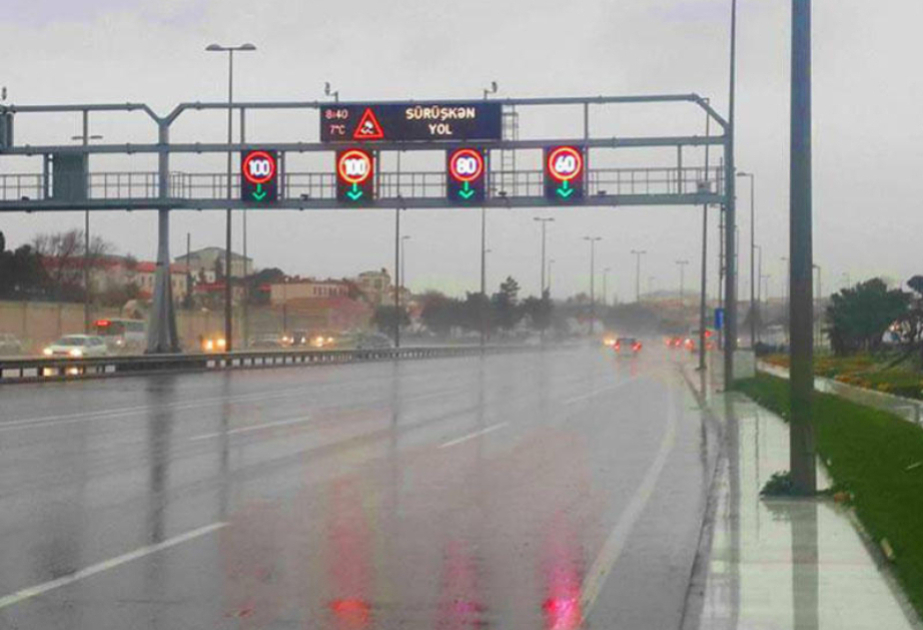 Zığ dairəsi-hava limanı yolunda sürət həddi aşağı salınıb