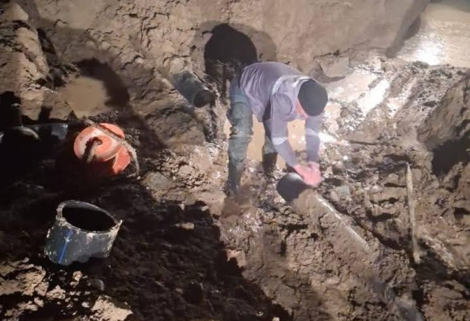 Siyəzəndə su xəttində qəza: 10 küçənin içməli suyu kəsilib