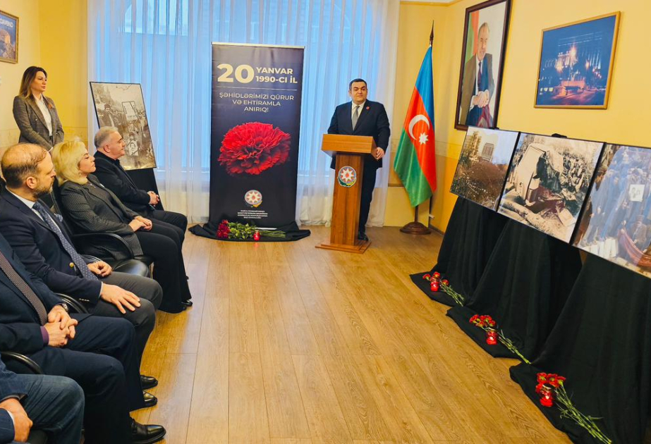 Sankt-Peterburqda 20 Yanvar faciəsinin 36-cı ildönümü ilə əlaqədar anım tədbiri keçirilib