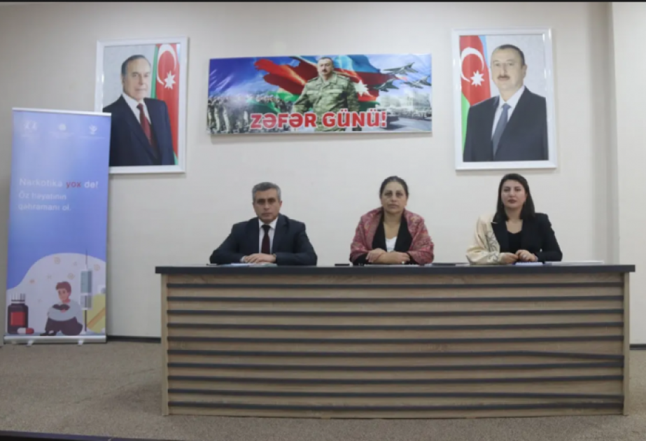 Qəbələdə narkomanlığın fəsadlarına dair maarifləndirmə tədbiri olub