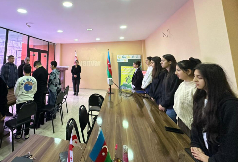 Rustavidə 20 Yanvar faciəsinin ildönümü ilə əlaqədar tədbir keçirilib