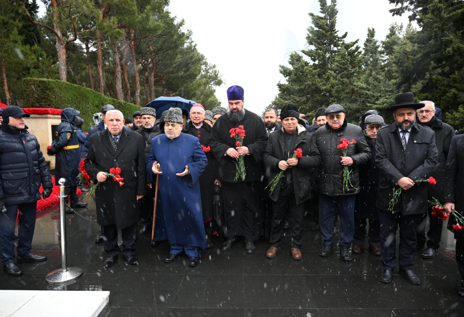 Heads of religious confessions and religious figures in Azerbaijan commemorate 20 January tragedy victims