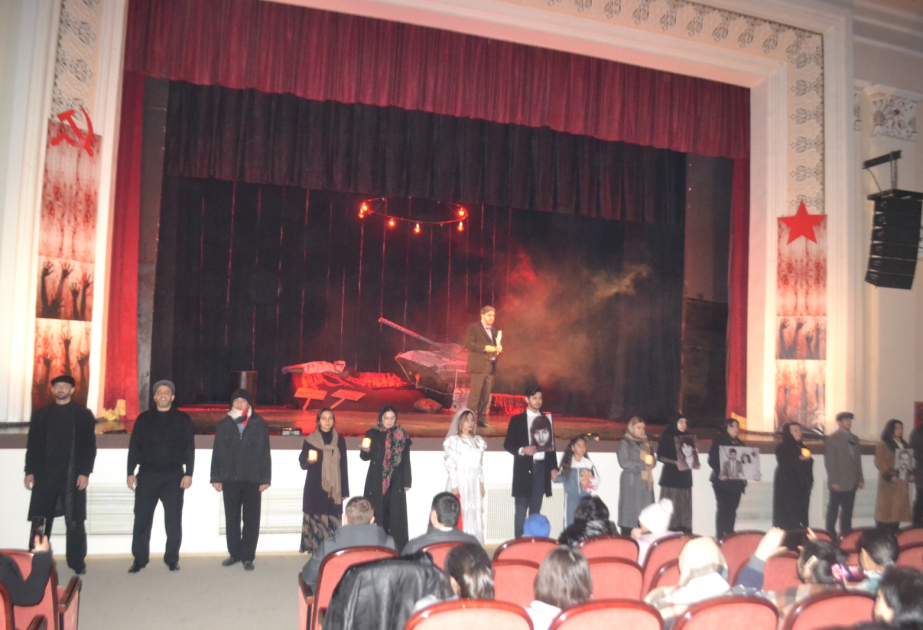 Mingəçevir teatrında 20 Yanvar faciəsinə həsr olunan kompozisiya nümayiş etdirilib