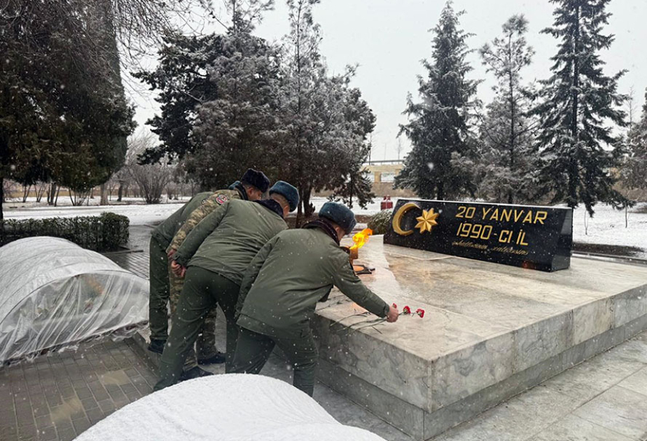 Azərbaycan Ordusunda 20 Yanvar şəhidlərinin xatirəsi yad edilib
