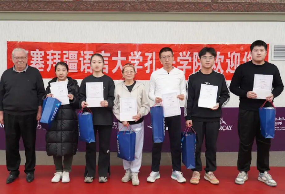 阿塞拜疆语言大学孔院成功举办第四届“孔子学院杯”乒乓球比赛——以球会友促交流，汉文化传播添活力‌