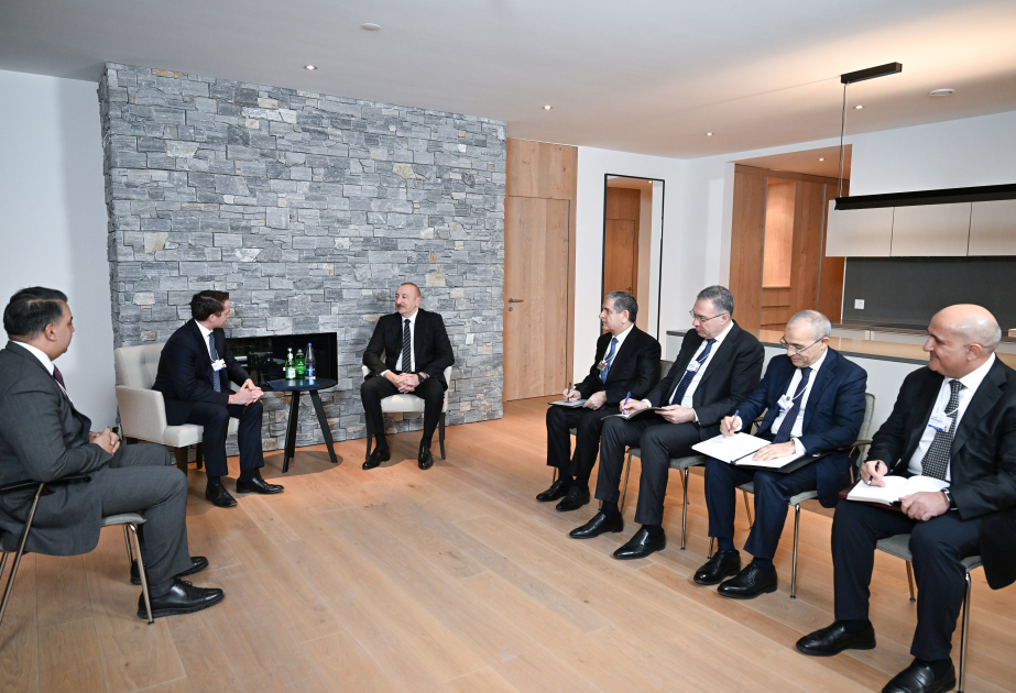Davos : Le président azerbaïdjanais rencontre le président de Brookfield Asset Management VIDEO