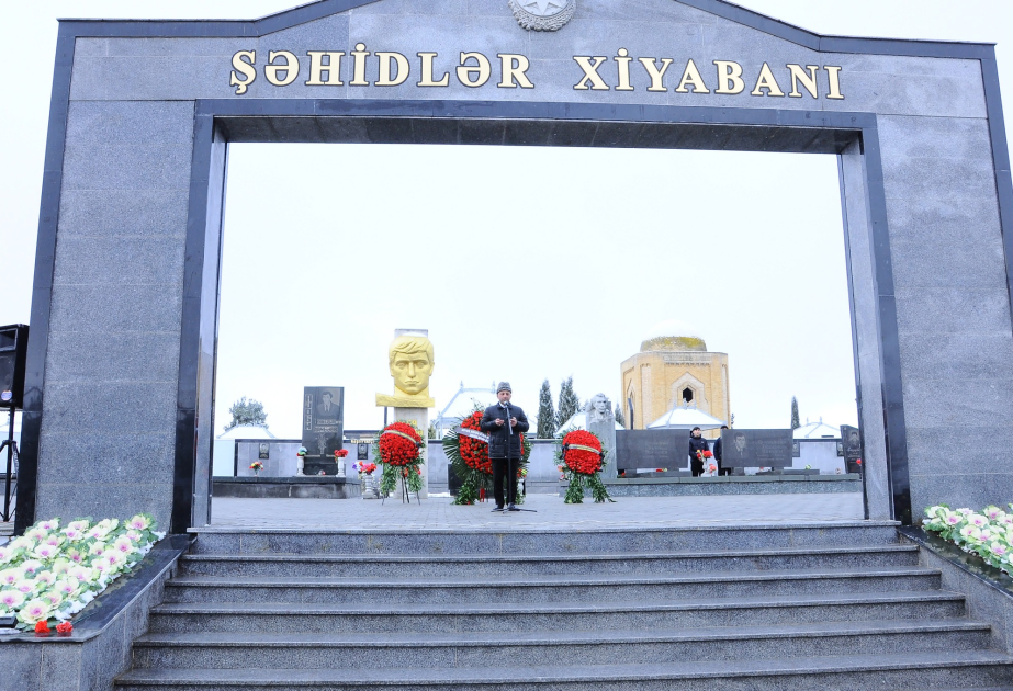 Göygöl rayonunda 20 Yanvar şəhidlərinin xatirəsi ehtiramla yad olunub
