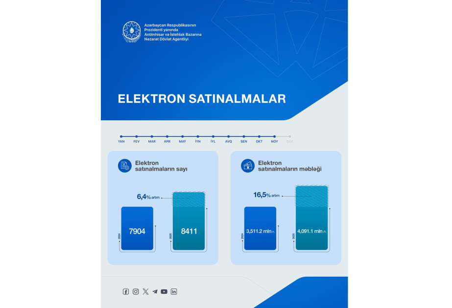 Elektron satınalmaların sayı artıb
