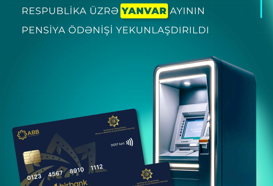 Respublika üzrə yanvar ayının pensiya ödənişi yekunlaşıb