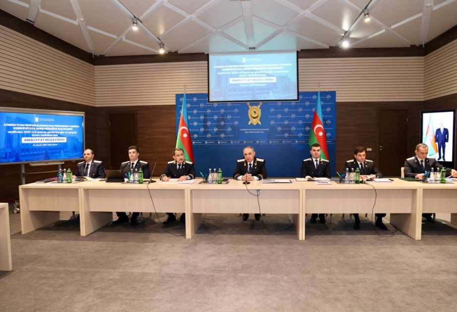 Baş prokuror yanında Korrupsiyaya qarşı Mübarizə Baş İdarəsində əməliyyat müşavirəsi keçirilib