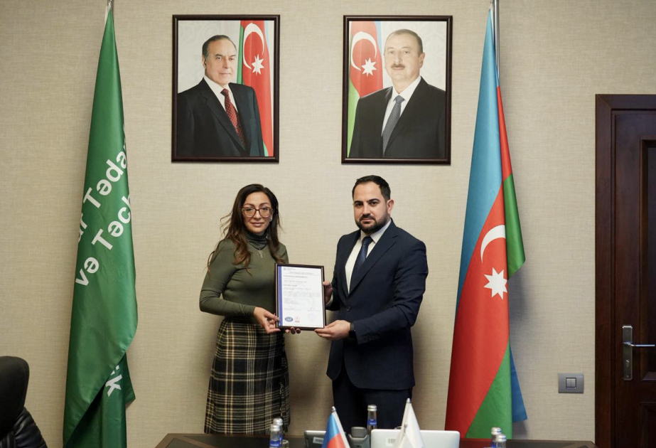 “Aqrar Tədarük və Təchizat” ISO 9001:2015 beynəlxalq standartı üzrə sertifikatlaşdırılıb