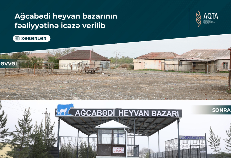 Ağcabədidə heyvan bazarının fəaliyyətinə icazə verilib