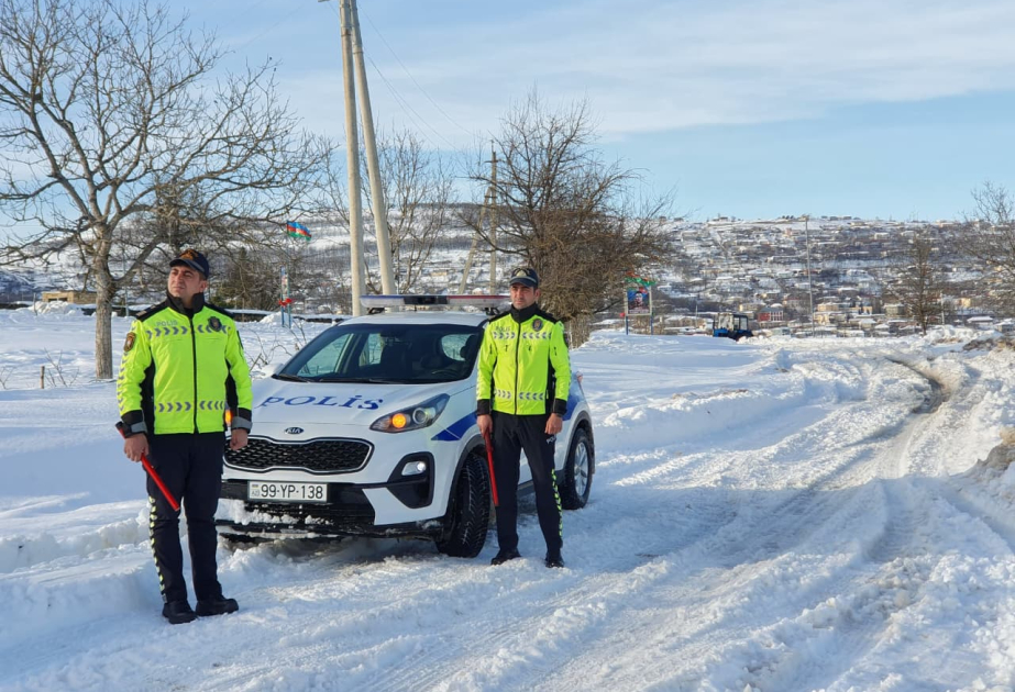 Lerikdə polis hava şəraiti ilə əlaqədar gücləndirilmiş rejimdə fəaliyyət göstərir