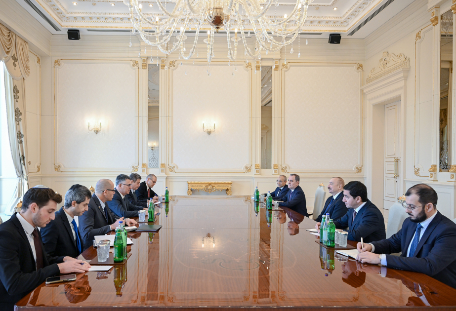 Präsident Ilham Aliyev empfängt israelischen Außenminister VIDEO