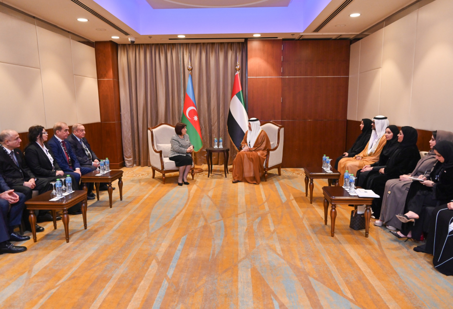 رئيسة المجلس الوطني الاذربيجاني تجتمع مع نائب رئيس المجلس الاتحادي الإماراتي