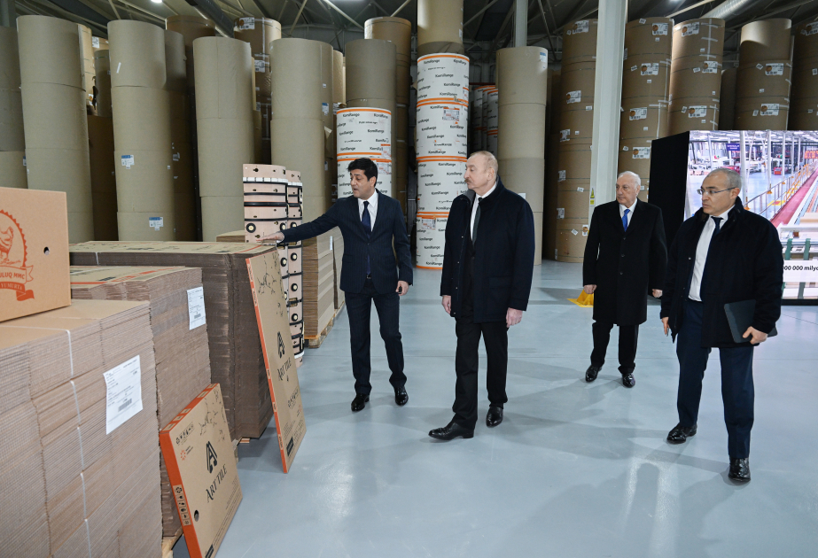 Une usine de production d'emballages en carton et en boîtes inaugurée dans le Parc industriel de Soumgaït VIDEO