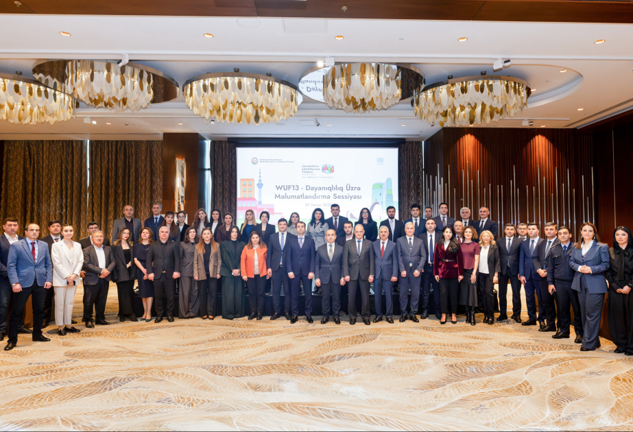 WUF13 tədbirinə hazırlıq çərçivəsində dövlət qurumlarının nümayəndələri üçün dayanıqlılıq üzrə məlumatlandırma sessiyası keçirilib