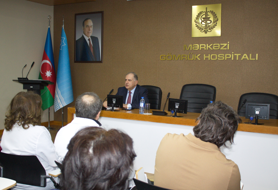 ®  Mərkəzi Gömrük Hospitalında gömrük əməkdaşlarının təltifi ilə bağlı iclas keçirilib