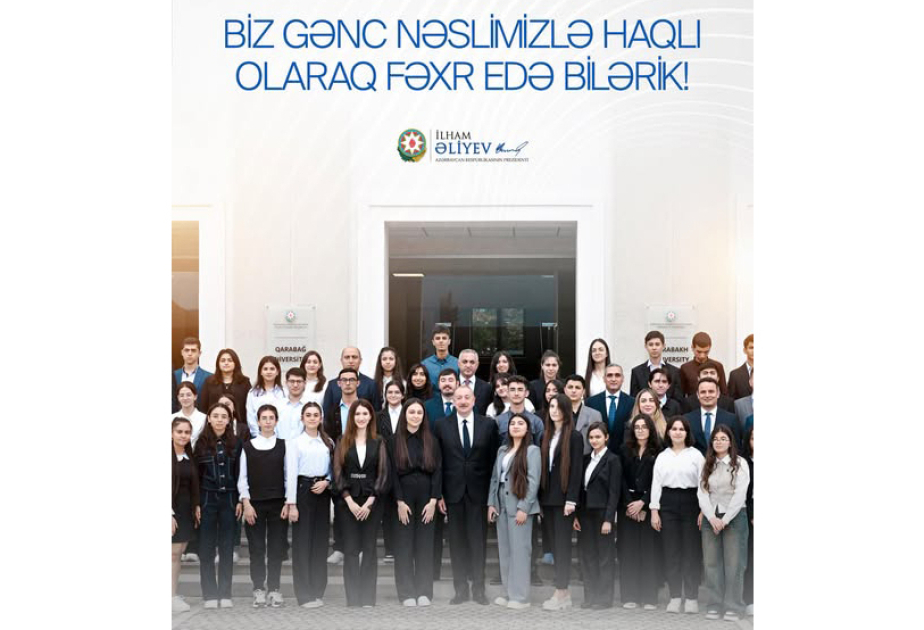 El Presidente de Azerbaiyán felicita a la juventud