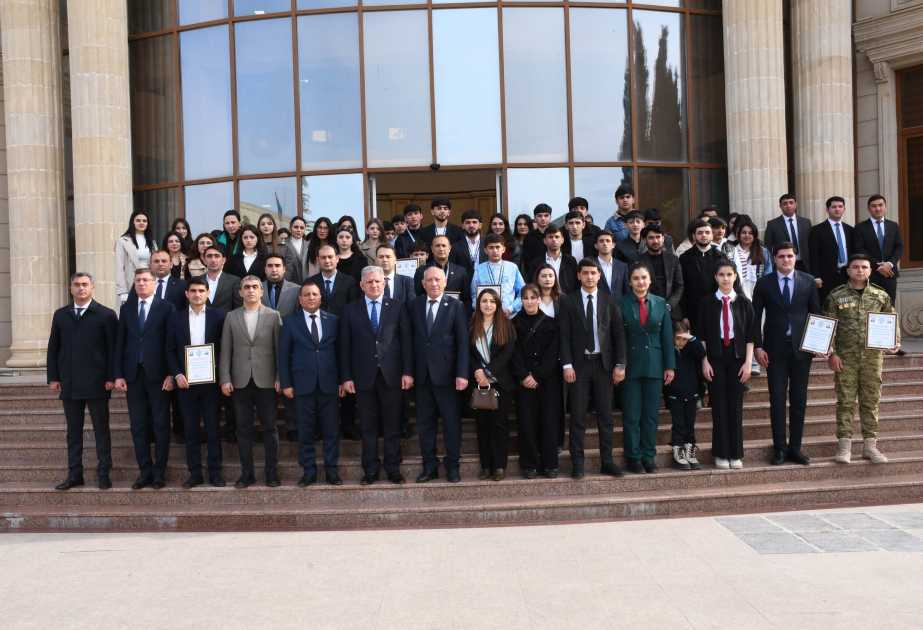 Ağdam rayonunun ictimai həyatında və idmanda fərqlənən gənclər mükafatlandırılıb