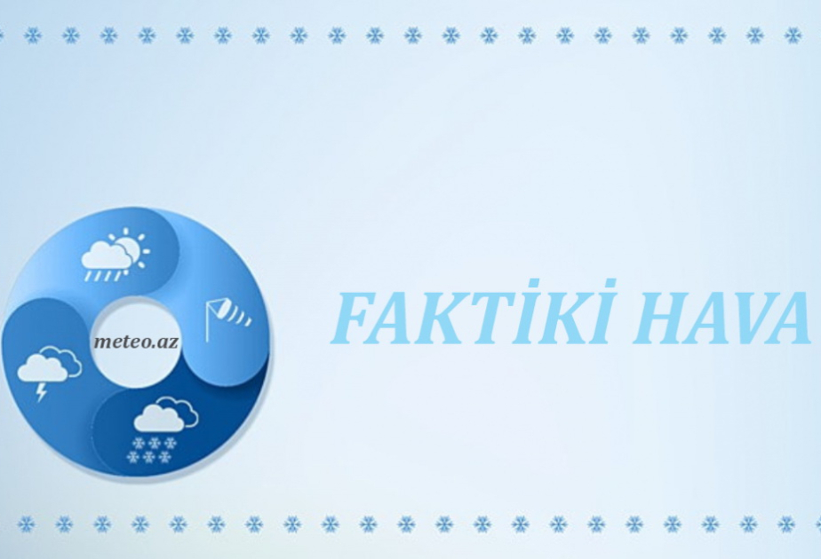 Bəzi yerlərdə yağıntılı hava şəraiti müşahidə olunur, külək əsir – FAKTİKİ HAVA