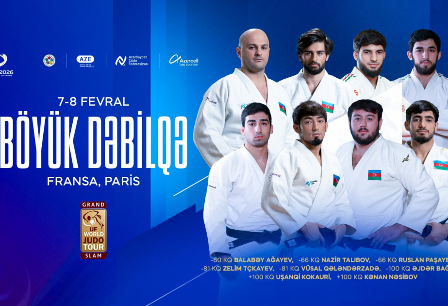 Huit judokas azerbaïdjanais disputeront le Paris Grand Slam 2026