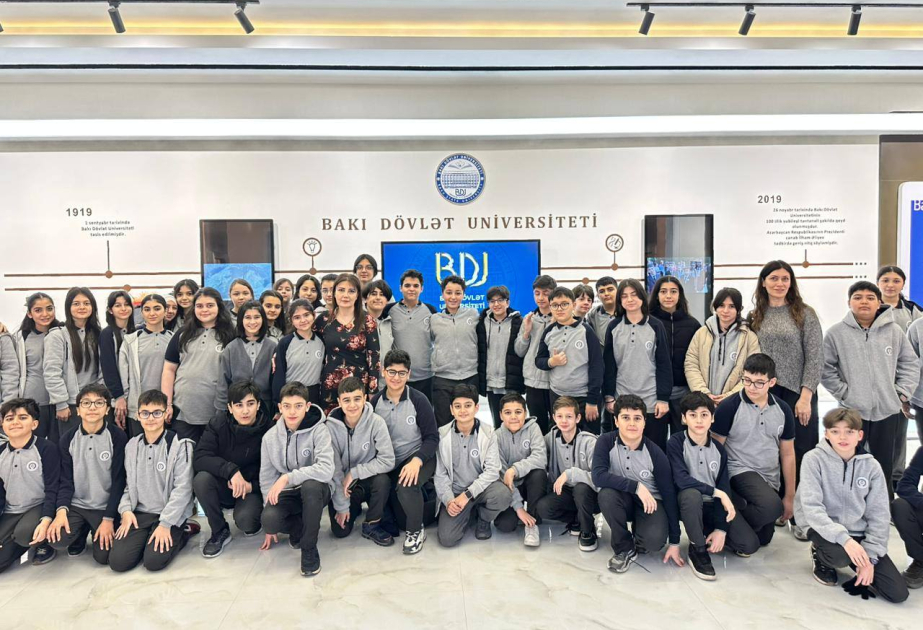 “Gənc istedadlar” liseyinin şagirdləri BDU-nun elmi-tədqiqat mühiti ilə tanış olublar