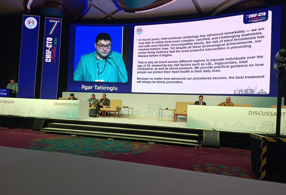 ®  Mərkəzi Gömrük Hospitalının invaziv kardioloqu beynəlxalq konfransda çıxış edib