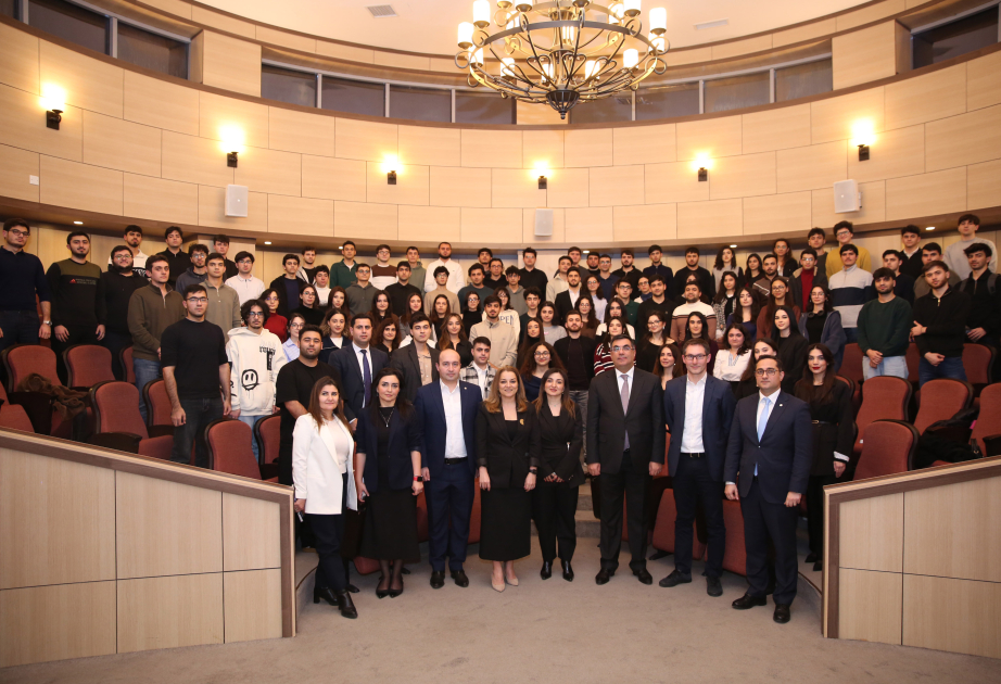 ®  AccessBank management celebrates Youth Day together with students of Baku Higher Oil School