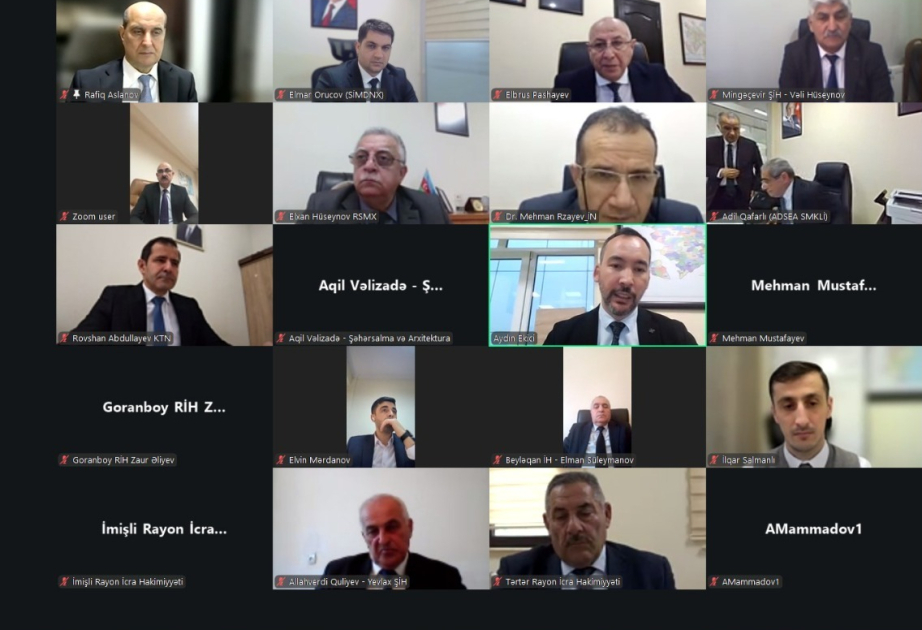 Qarabağ suvarma kanalının yenidən qurulması üzrə işçi qrupunun növbəti onlayn iclası keçirilib