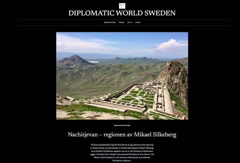 Diplomatic World Sweden publishes article on documentary about Nakhchivan