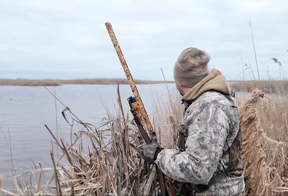 Təbiət qoynunda bir gün - Sarısu gölündə ovçularla bir yerdə