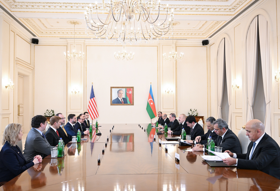 Se celebró la reunión en formato ampliado entre el Presidente de Azerbaiyán y el Vicepresidente de Estados Unidos ACTUALIZADO