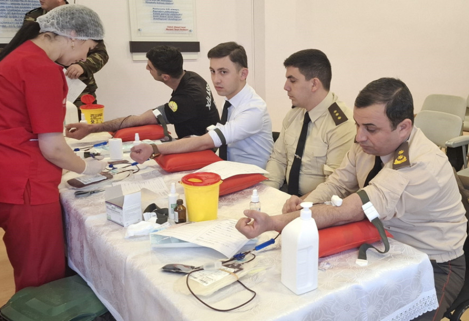 Fövqəladə Hallar Nazirliyində qanvermə aksiyası keçirilib