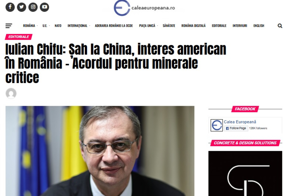 ABŞ-ın Rumıniyada kritik minerallara marağı artır