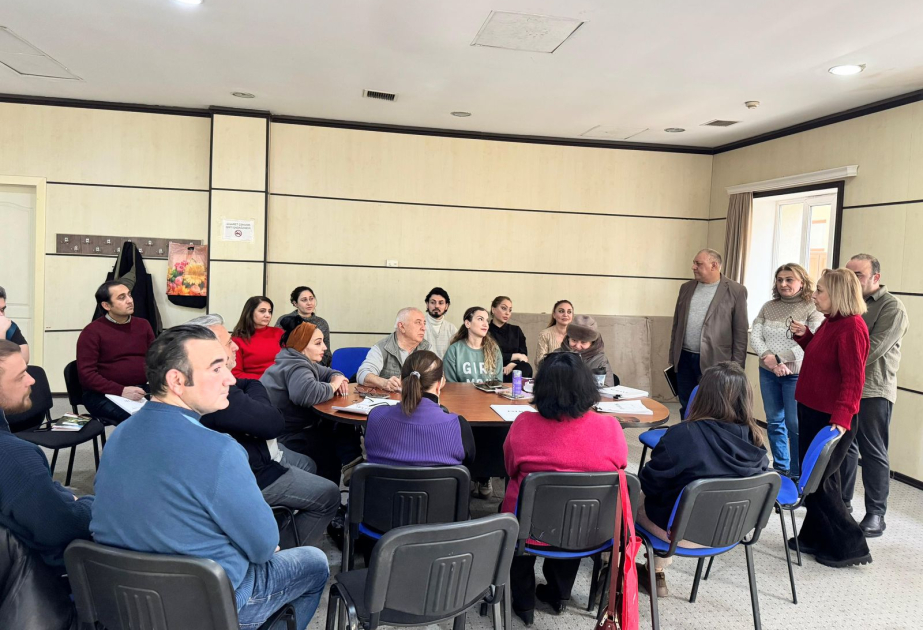 Milli Gənc Tamaşaçılar Teatrında yeni tamaşanın oxunuş məşqlərinə başlanılıb