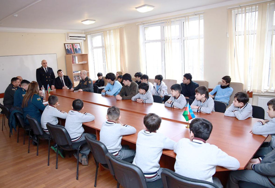 Representatives of military educational institutions hold meetings with pupils