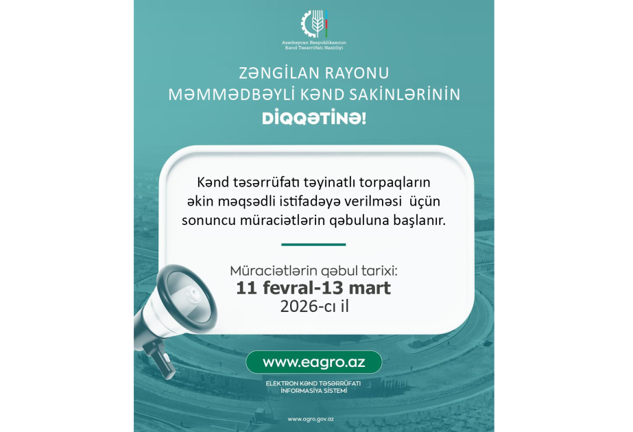 Zəngilanın Məmmədbəyli kəndində torpaqlar əkin məqsədilə istifadəyə verilir