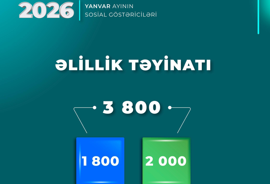 Ötən ay 3800 şəxsə əlillik təyin olunub