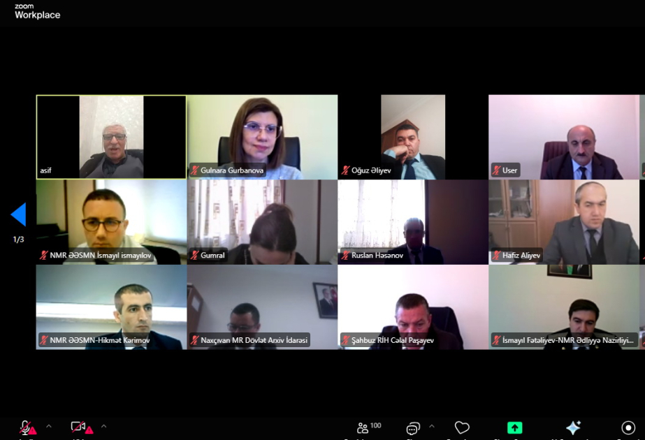 Naxçıvanda dövlət qulluqçularının fəaliyyətinin qiymətləndirilməsi üzrə təlim keçirilib