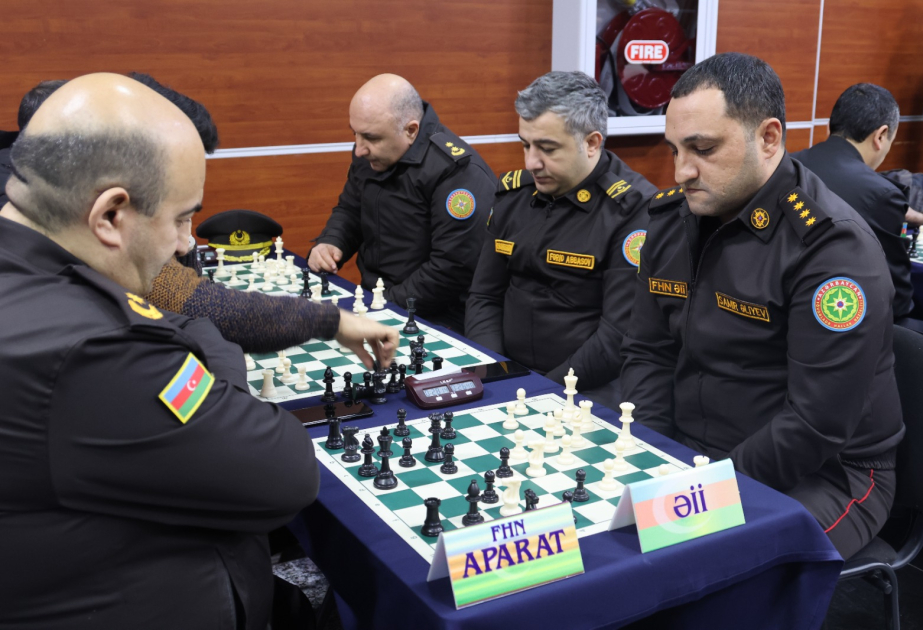 Fövqəladə Hallar Nazirliyinin qurumları arasında şahmat üzrə çempionat keçirilib