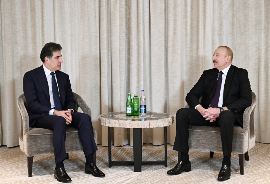 Prezident İlham Əliyev Münxendə İraq Kürdüstan Regionunun başçısı ilə görüşüb
