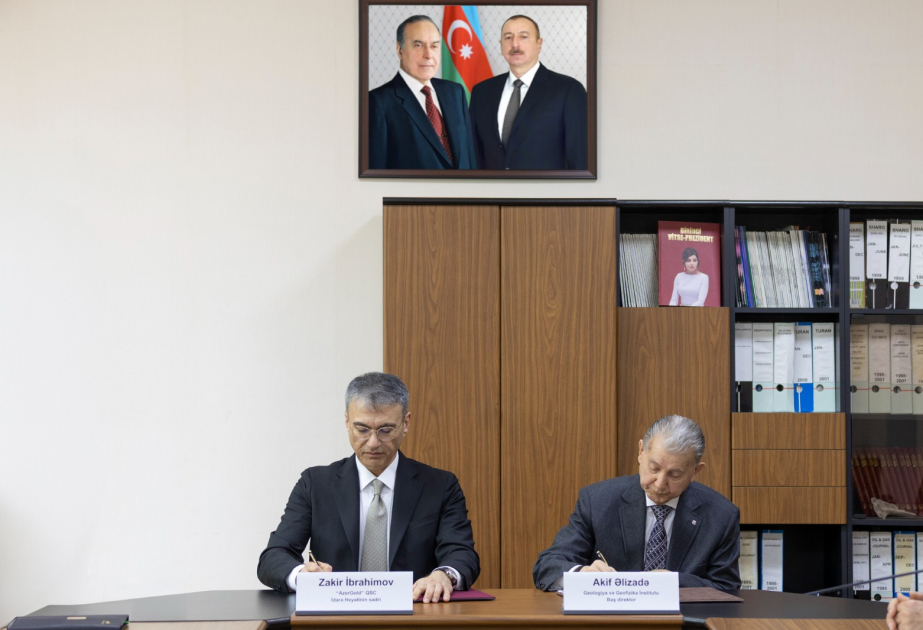“AzerGold” QSC ilə Geologiya və Geofizika İnstitutu arasında Anlaşma Memorandumu imzalanıb
