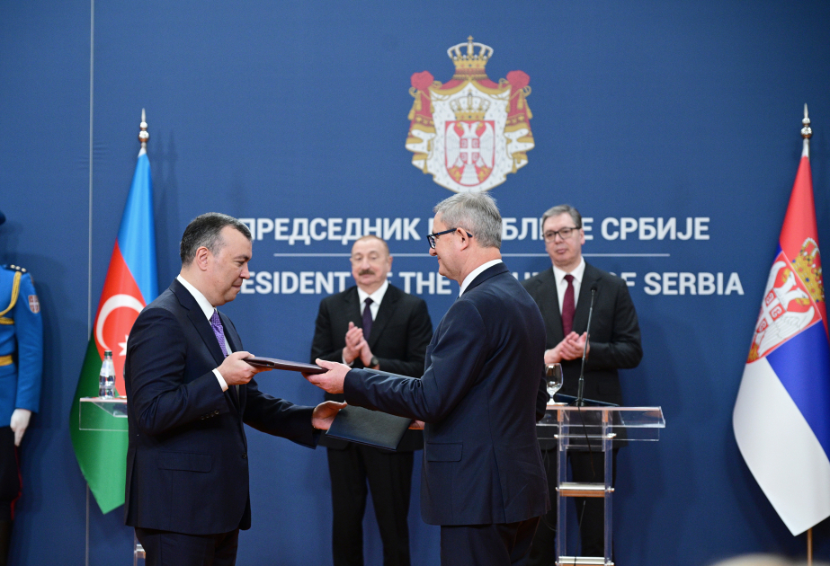 Azerbaijan-Serbia documents exchanged VIDEO