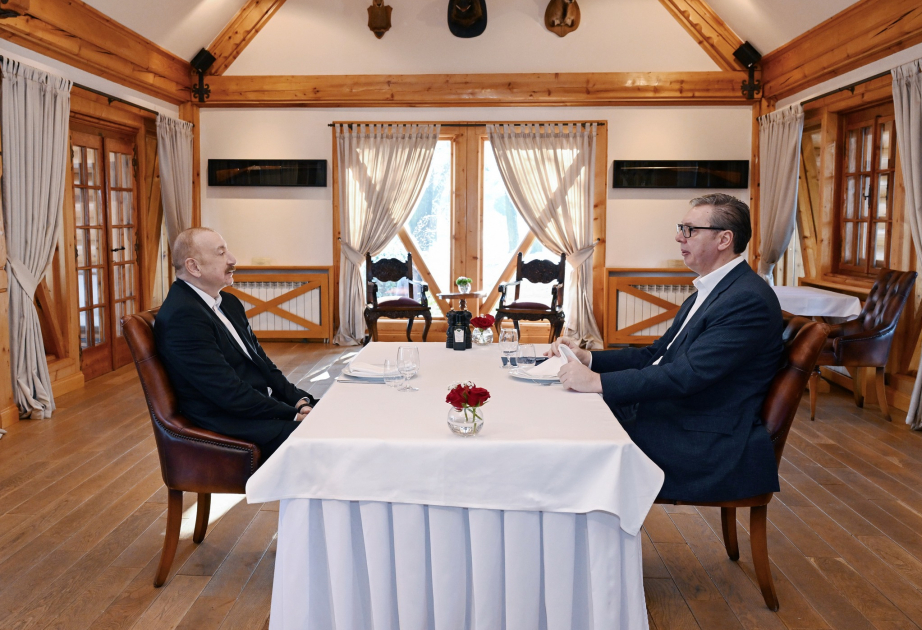 Presidents of Azerbaijan and Serbia held informal breakfast