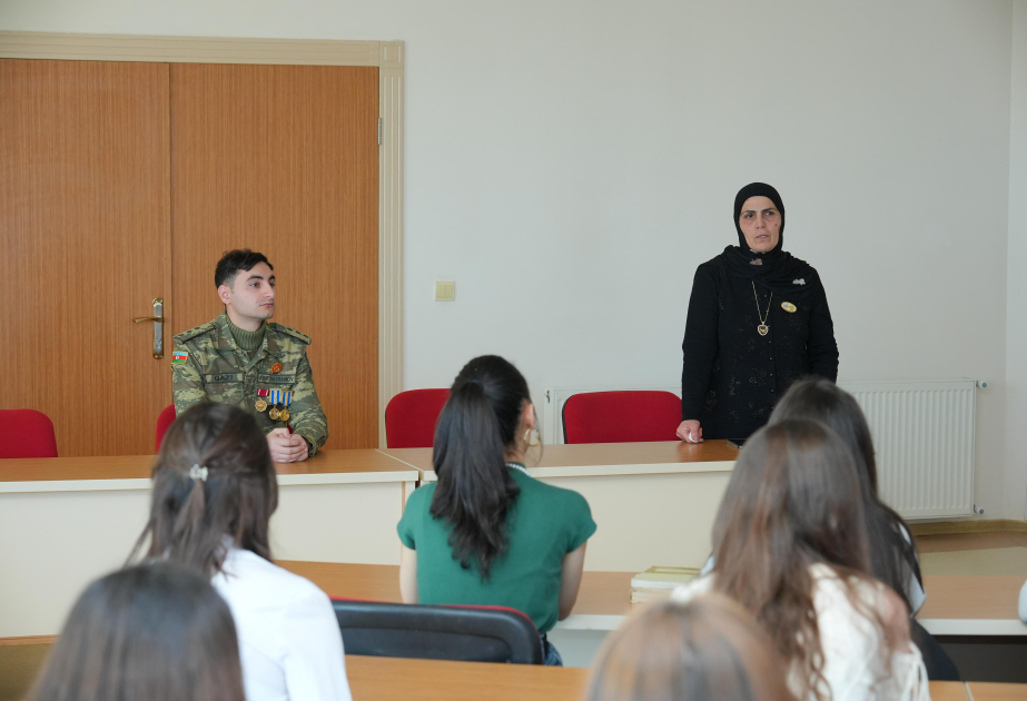 Naxçıvan Dövlət Universitetində yaz semestrinin ilk dərslərini şəhid ailələri və qazilər tədris edib