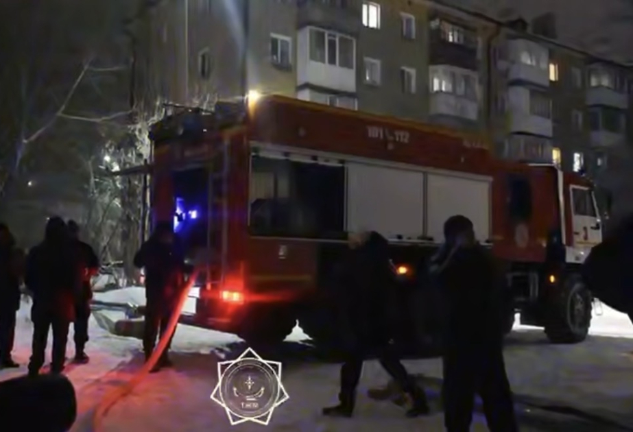 В Казахстане при пожаре в жилом доме эвакуированы 35 человек