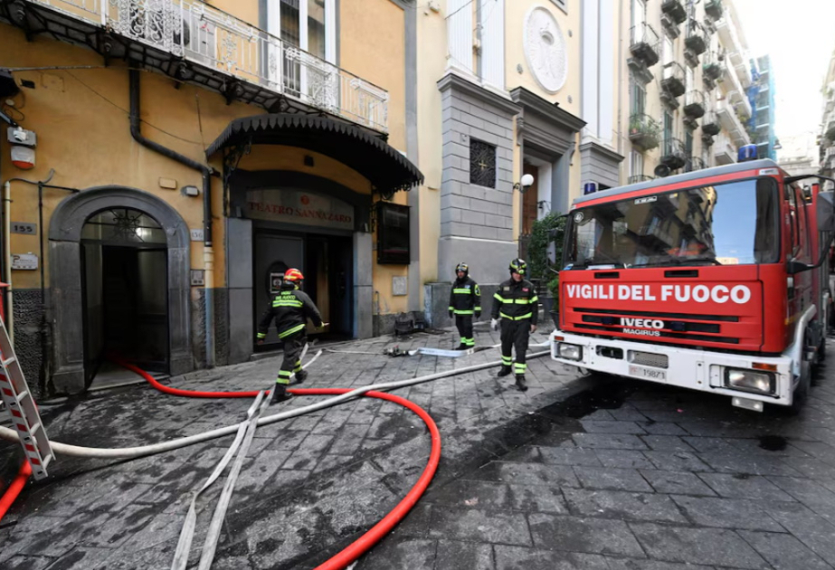 Historic Sannazaro theatre in Italy's Naples destroyed in blaze